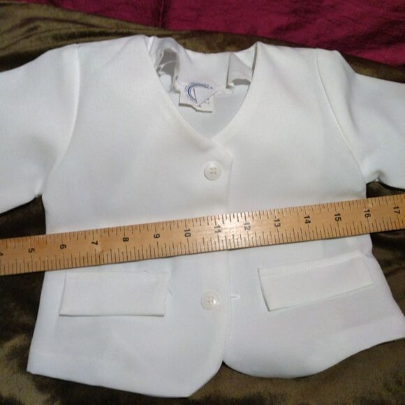 Vintage never wore child's 3 piece suit white - Picture 9 of 12